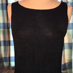 Long, sparky, black=perfect party dress.